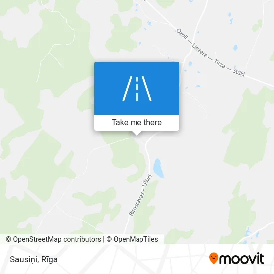 Sausiņi map