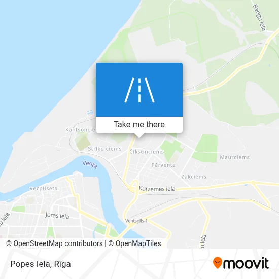Popes Iela map