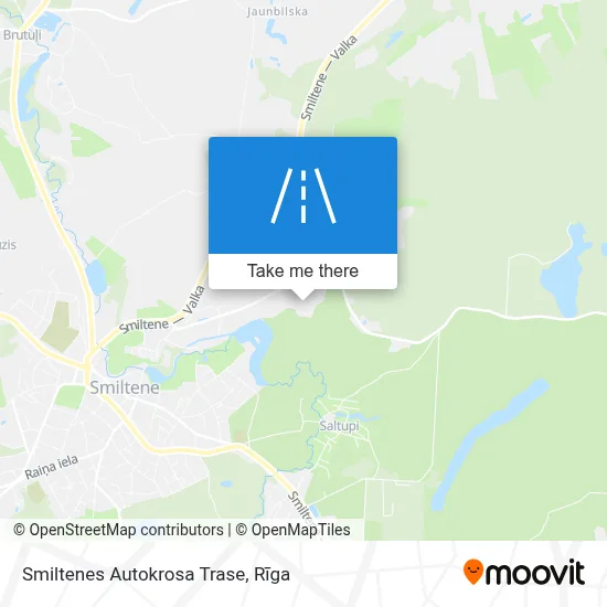Smiltenes Autokrosa Trase map