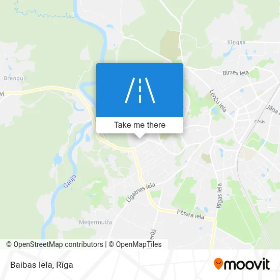 Baibas Iela map