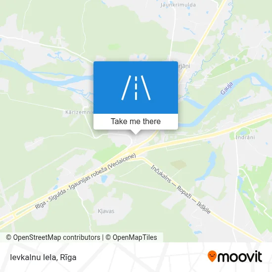 Ievkalnu Iela map