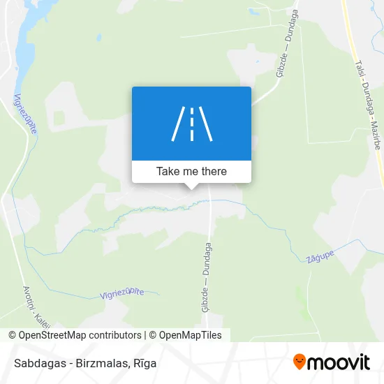 Sabdagas - Birzmalas map