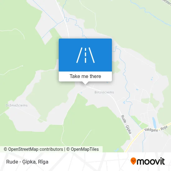 Rude - Ģipka map