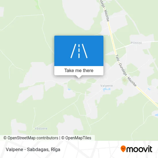 Valpene - Sabdagas map