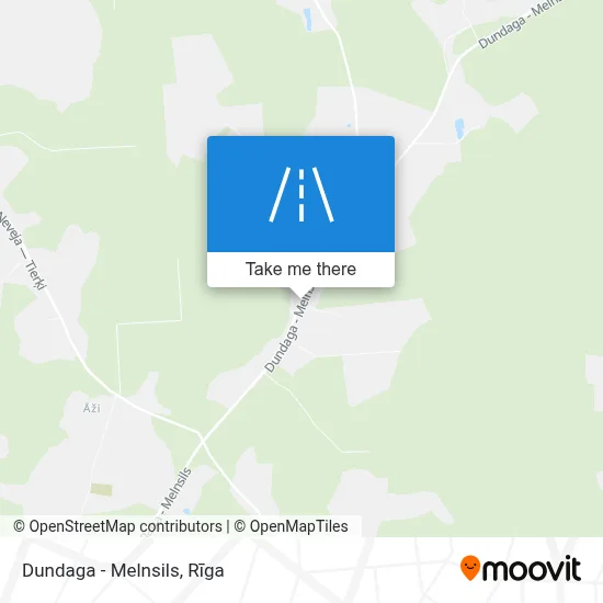 Dundaga - Melnsils map