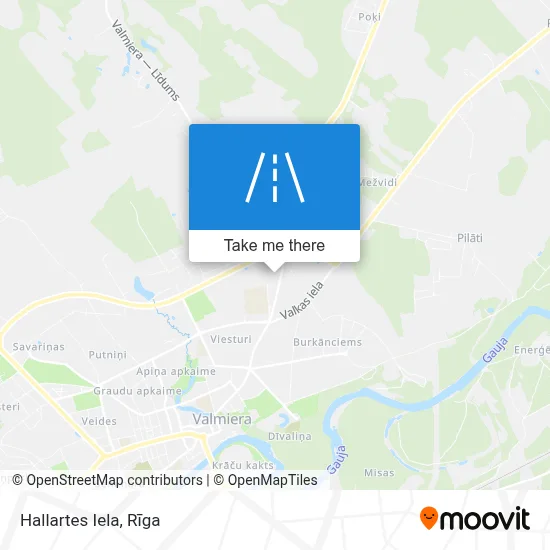Hallartes Iela map