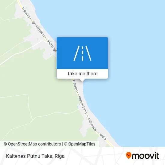 Kaltenes Putnu Taka map