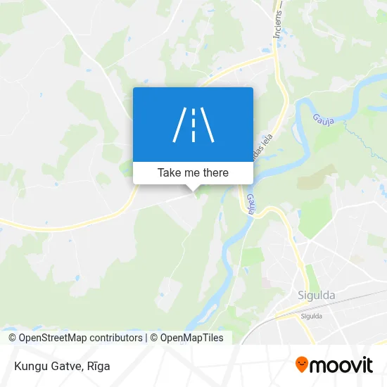 Kungu Gatve map