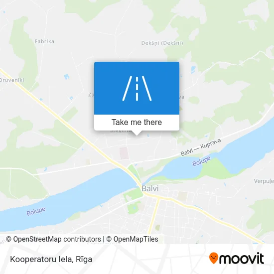 Kooperatoru Iela map