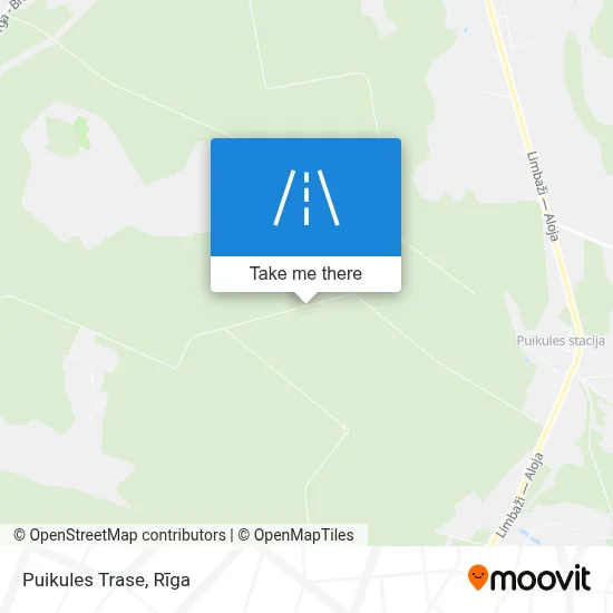 Puikules Trase map