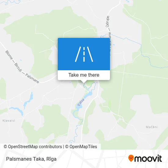 Palsmanes Taka map