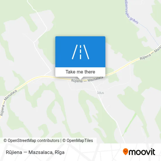 Rūjiena — Mazsalaca map