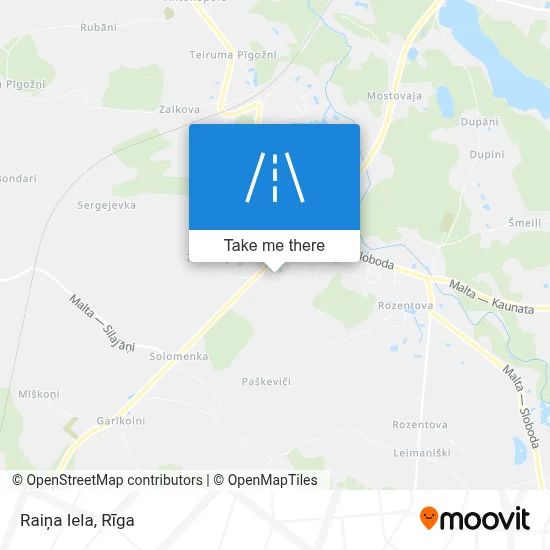 Raiņa Iela map