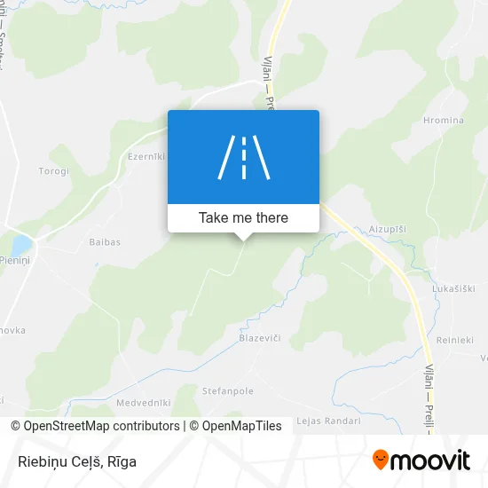 Riebiņu Ceļš map