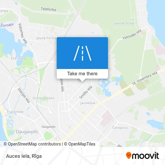 Auces Iela map