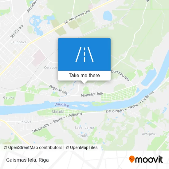 Gaismas Iela map
