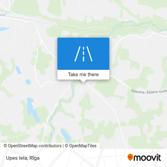 Upes Iela map