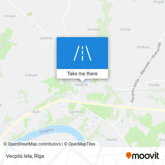 Vecpils Iela map