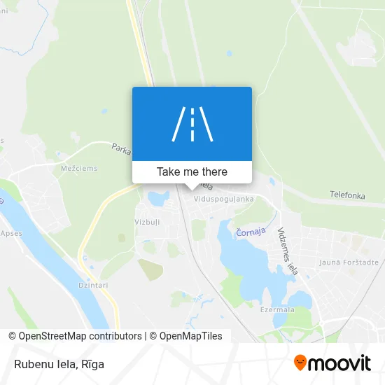 Rubenu Iela map