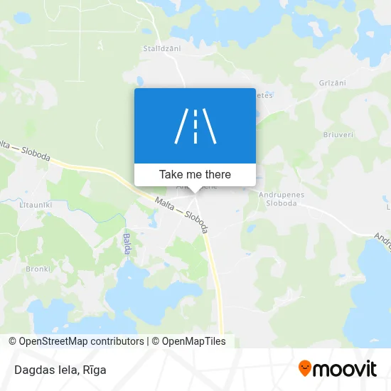 Dagdas Iela map