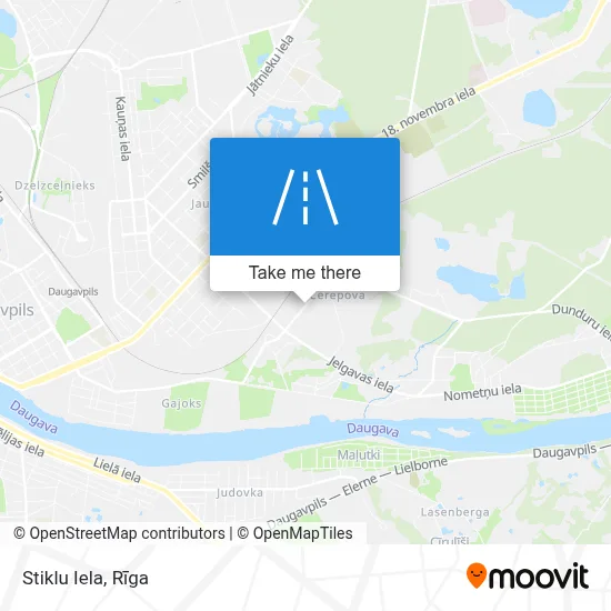 Stiklu Iela map