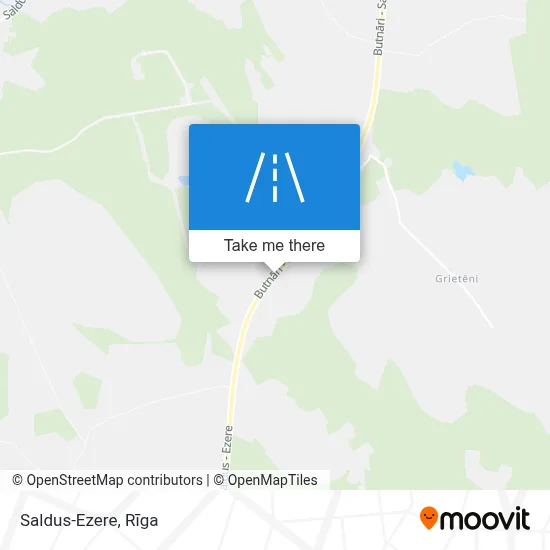 Saldus-Ezere map