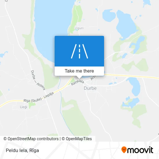 Peldu Iela map