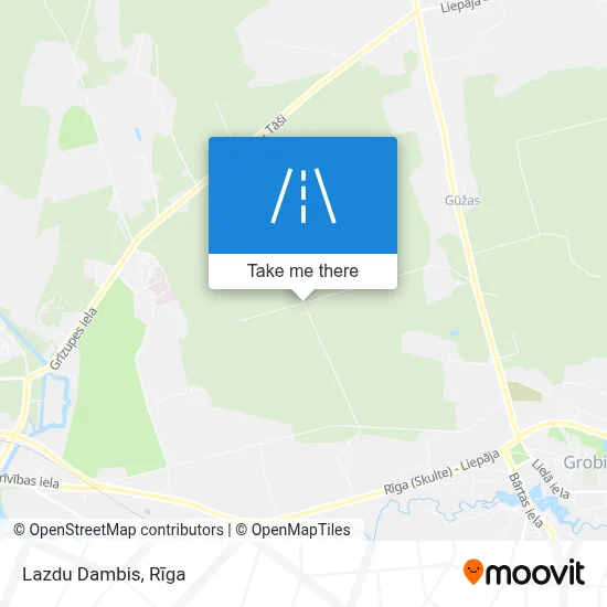 Lazdu Dambis map