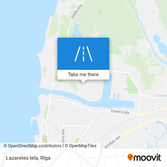 Lazaretes Iela map