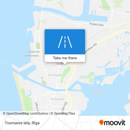 Tosmares Iela map