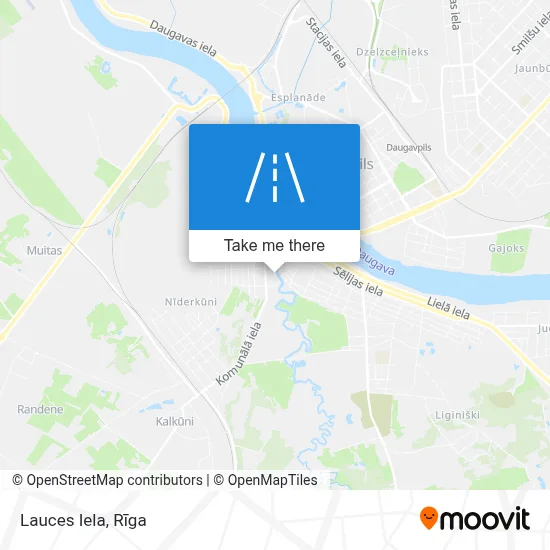 Lauces Iela map
