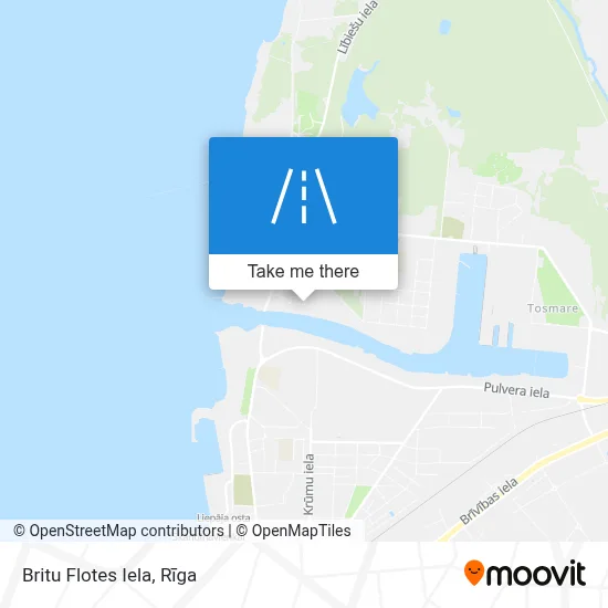 Britu Flotes Iela map