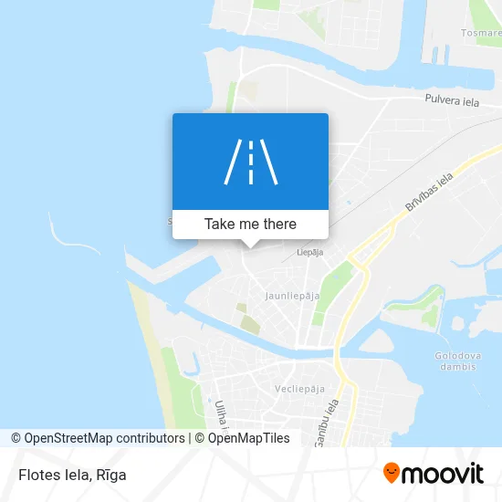 Flotes Iela map