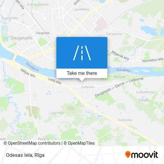 Odesas Iela map