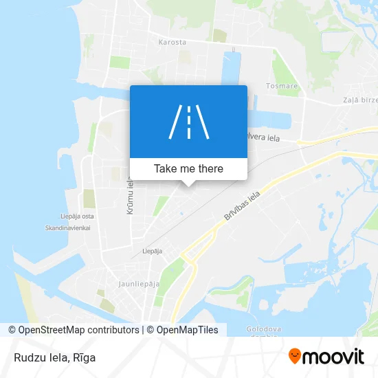 Rudzu Iela map