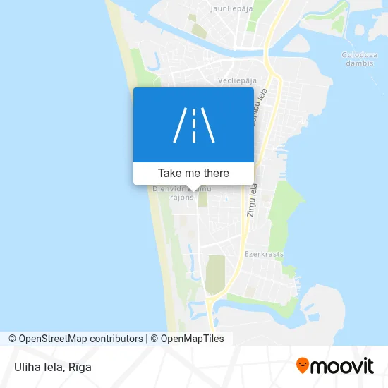 Uliha Iela map