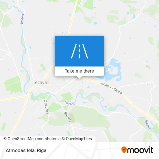 Atmodas Iela map
