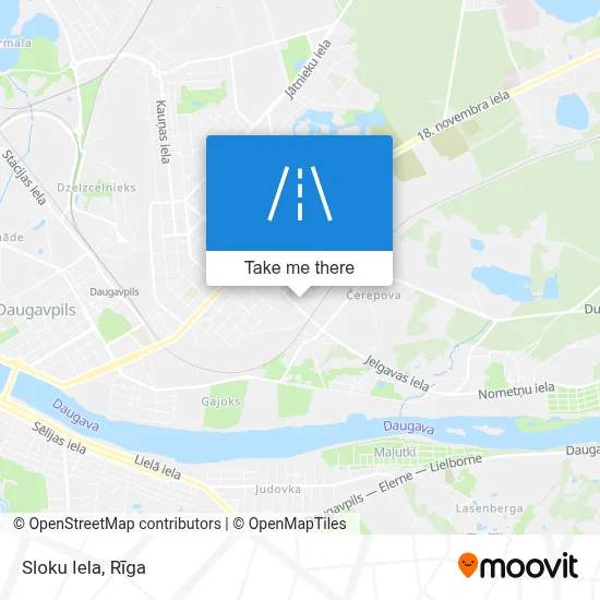 Sloku Iela map