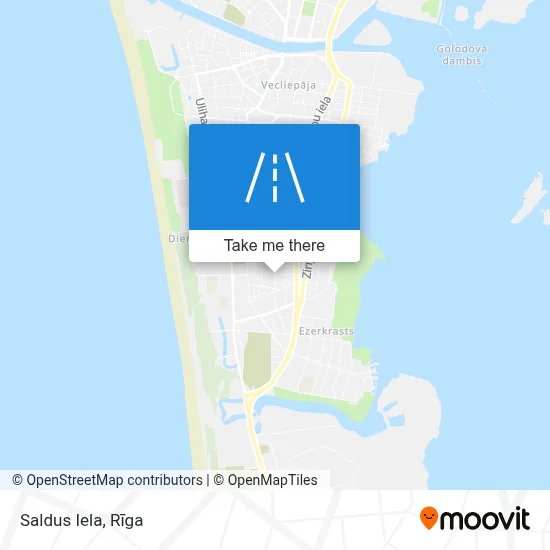 Saldus Iela map