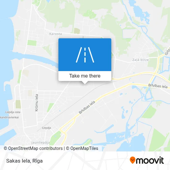 Sakas Iela map