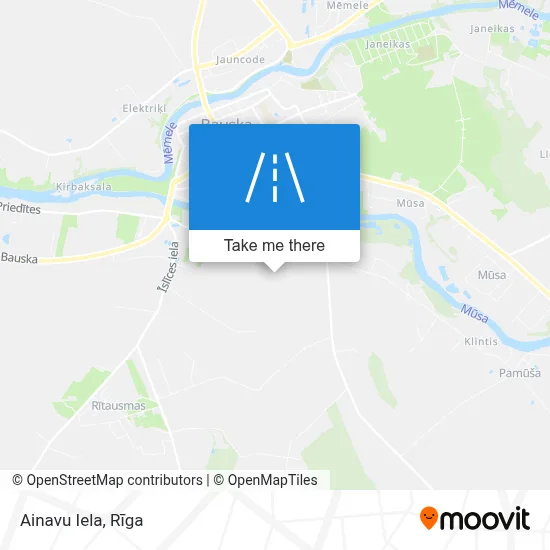 Ainavu Iela map