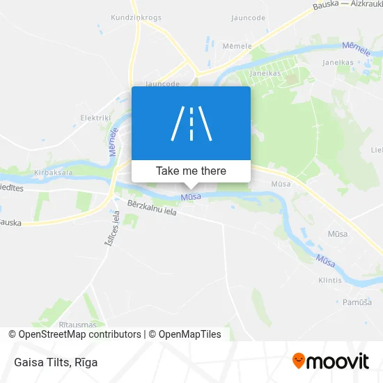Gaisa Tilts map