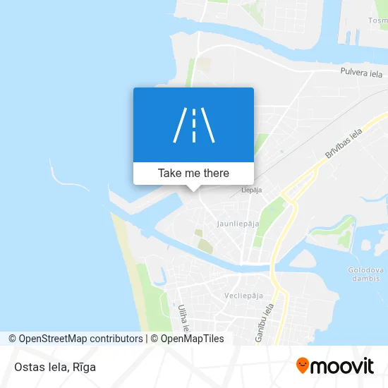 Ostas Iela map