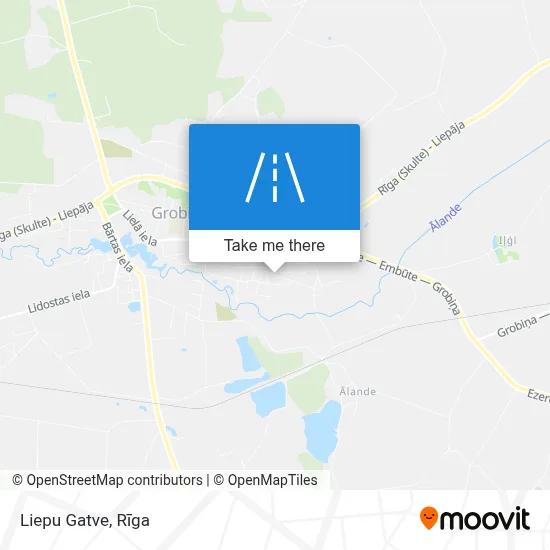 Liepu Gatve map