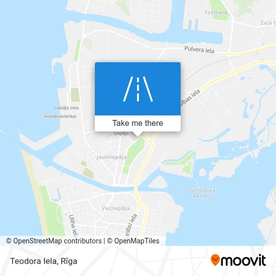 Teodora Iela map