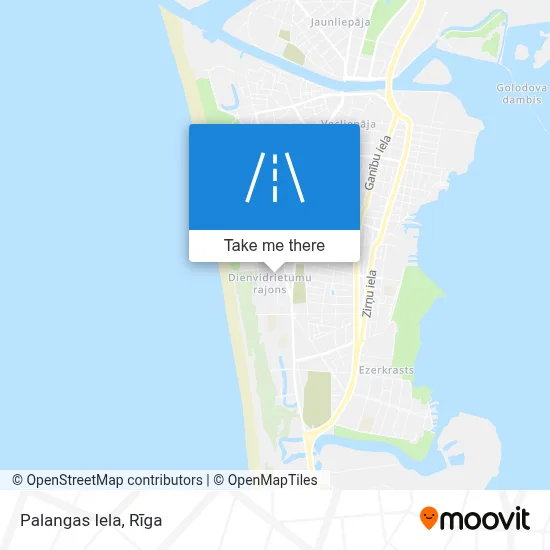 Palangas Iela map