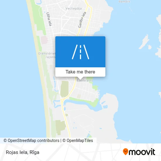 Rojas Iela map