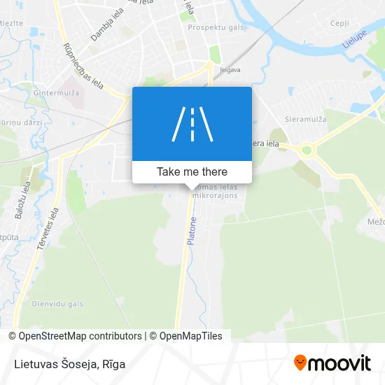 Lietuvas Šoseja map