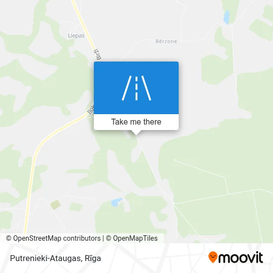 Putrenieki-Ataugas map
