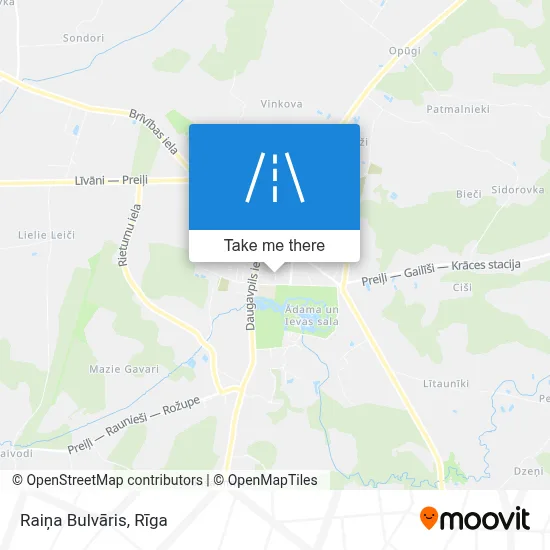 Raiņa Bulvāris map
